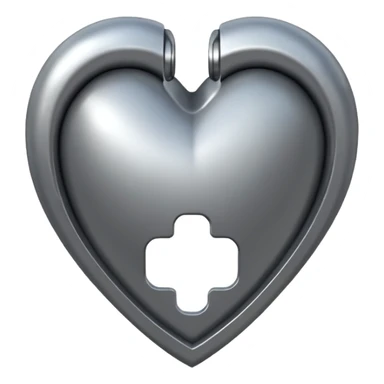 The iron heart sticker