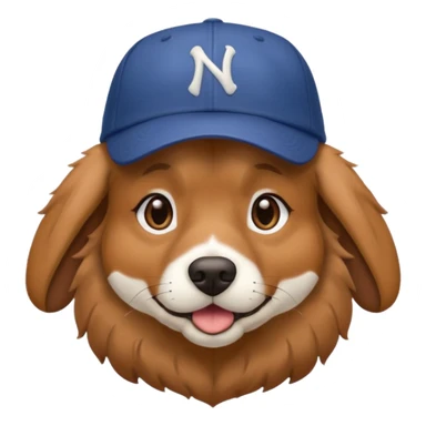 baseball hat dog sticker