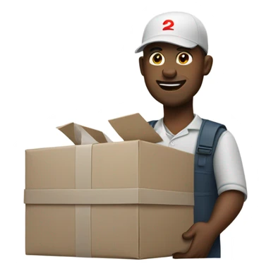 delivery man sticker