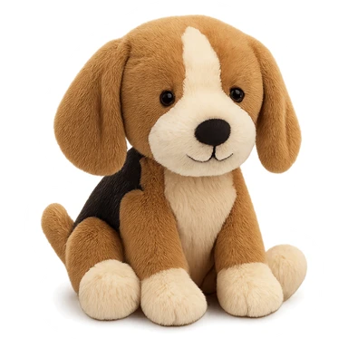 cute beagle puppy jellycat plushie sticker