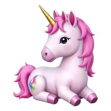 pink unicorn toy sticker