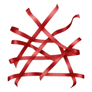 Red carpet queue stopper ribbon  sticker