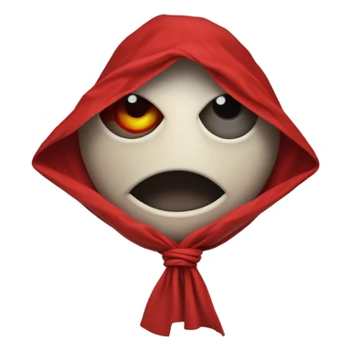 Tied it’s eye and mouth with red cloth sticker