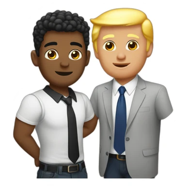 gay bayden and trump sticker