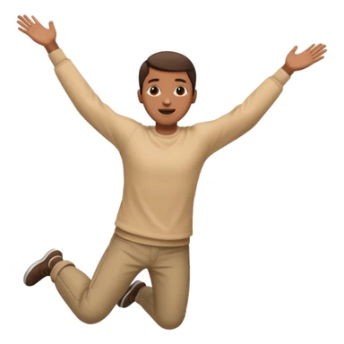 Person falling sticker