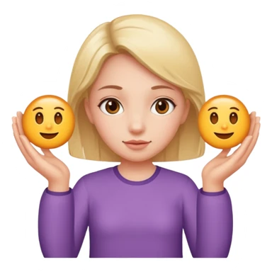 girl holding a six in one hand and a seven in the other hand sticker