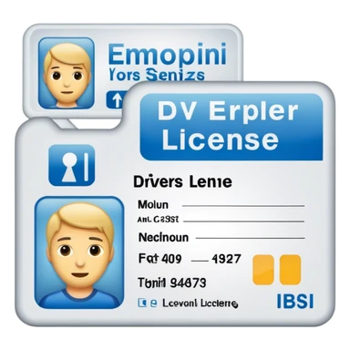Drivers license sticker