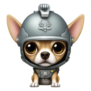 chihuahua spacemarine sticker