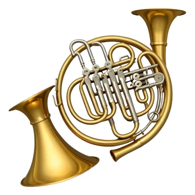 french horn sticker