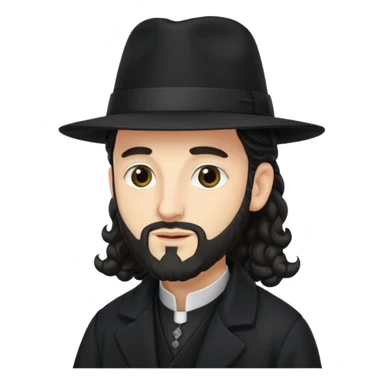 Orthodox Jew with long side curls from Israel sticker
