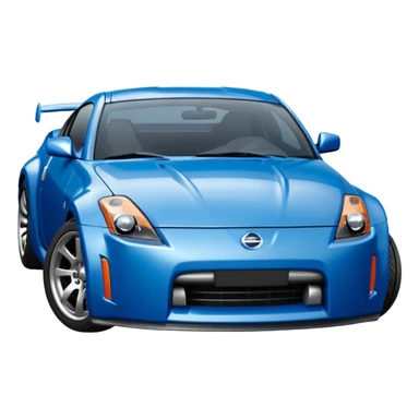 Blue Nissan 350Z sticker