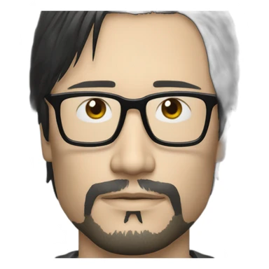 Hideo Kojima gamedesigner sticker