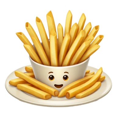 Fries with onions sticker