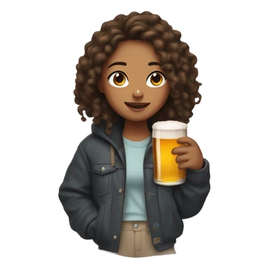 Cassie from euphoria drinking a beer in comfortable clothes sticker