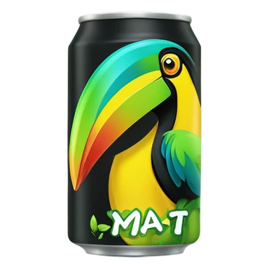 Thai lime toucan Energy Drink can  sticker
