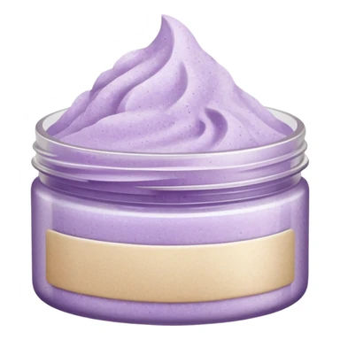 Pale purple body scrub sticker