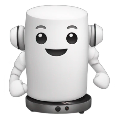 Marshmallow dj sticker