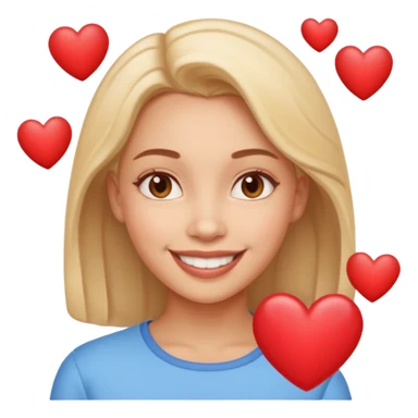 loutre amoureuse avec des cœurs sticker