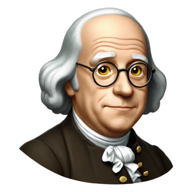 Benjamin franklin sticker