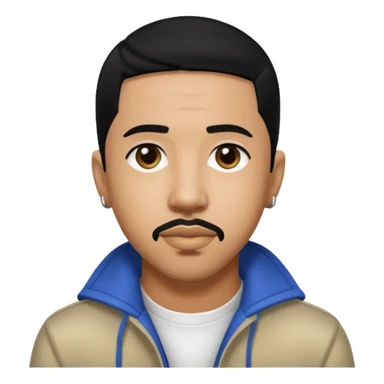 Marques Houston with black hair sticker