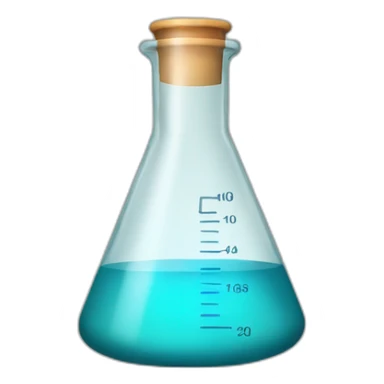 Conical flask sticker