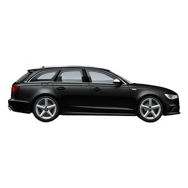 Black audi a6 car avant sticker