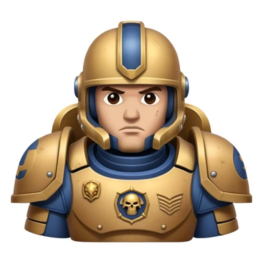 curious space marine sticker