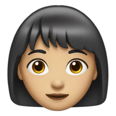 girl with bang sticker