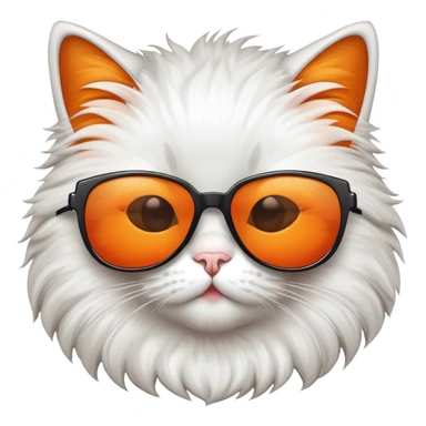 Gato con lentes de sol sticker