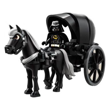 Lego Batman and Darth Vader 1790 horses and carriage  sticker