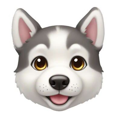 cute kawaii baby dog husky sticker