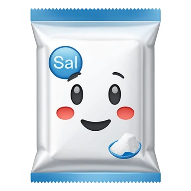 Salt packet sticker