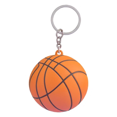 basketball keyring sticker