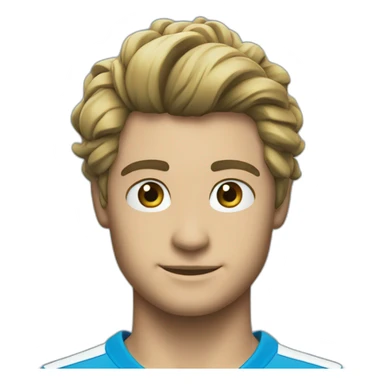 Napoli blue N logo sticker