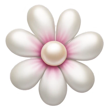 Pearl light pink flower sticker