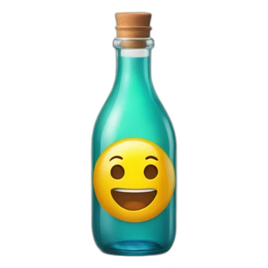 Saft in flasche mit Aufschrift 255 sticker