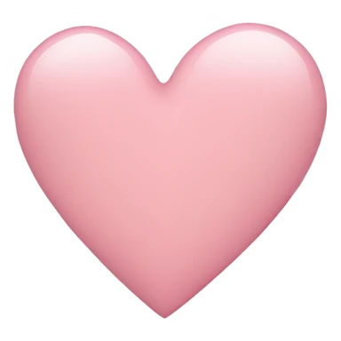 Light pink plain heart  sticker