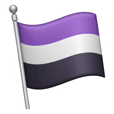 Asexual flag sticker