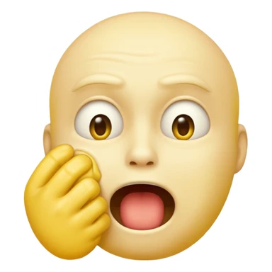 yellow emoji choking himself out creepy sticker