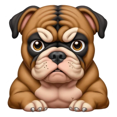 black bulldog Y3 sticker