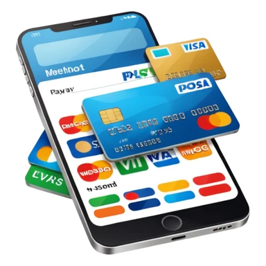 payment method flat style sticker