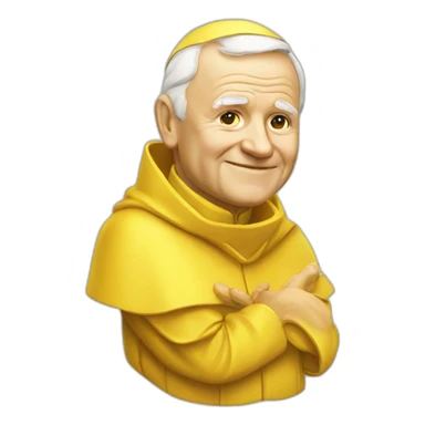 yellow-john-paul-ii sticker
