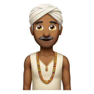 A slim indian sticker