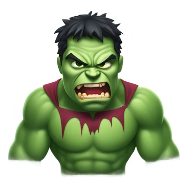 Hulk as vampire angry sticker