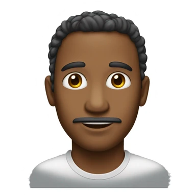 Homem cor pele clara careca sem barba e olhos fleumático sorrindo sticker