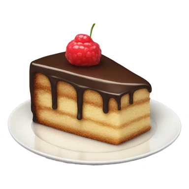 piece of Cake on plate  sticker