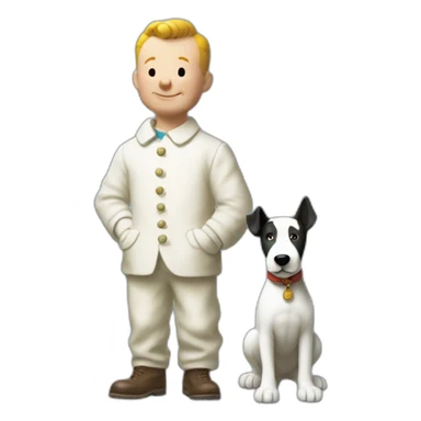 Tintin et milou sticker
