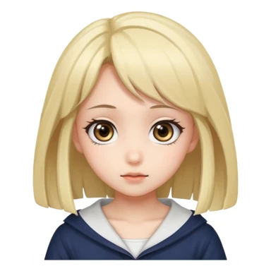 Anime girl cute sticker