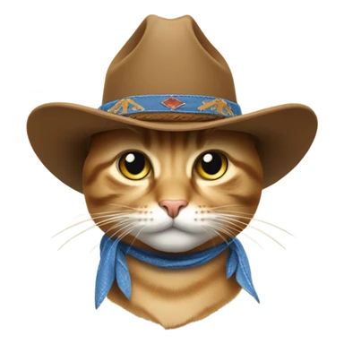 cowboy cat sticker
