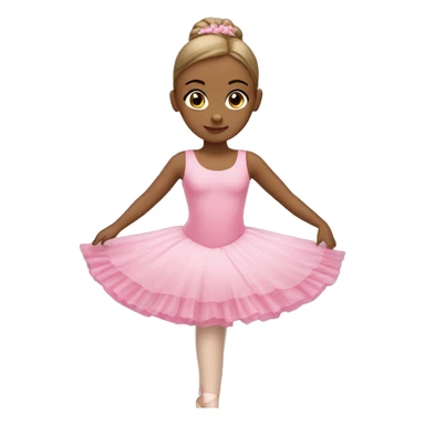 balerina with pink dress sticker